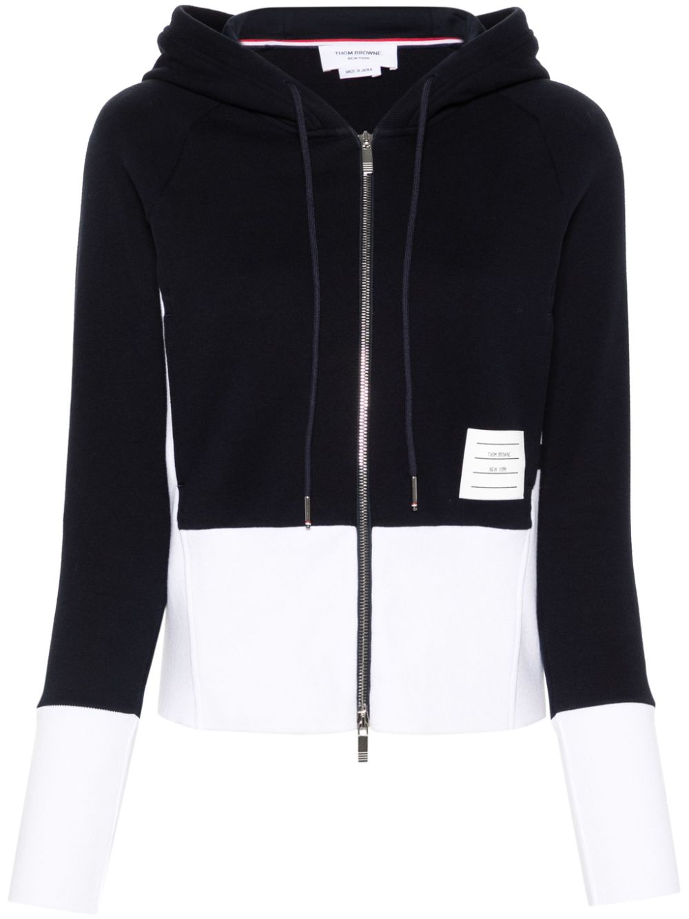 Thom Browne 4-Bar cotton hoodie - Blue von Thom Browne