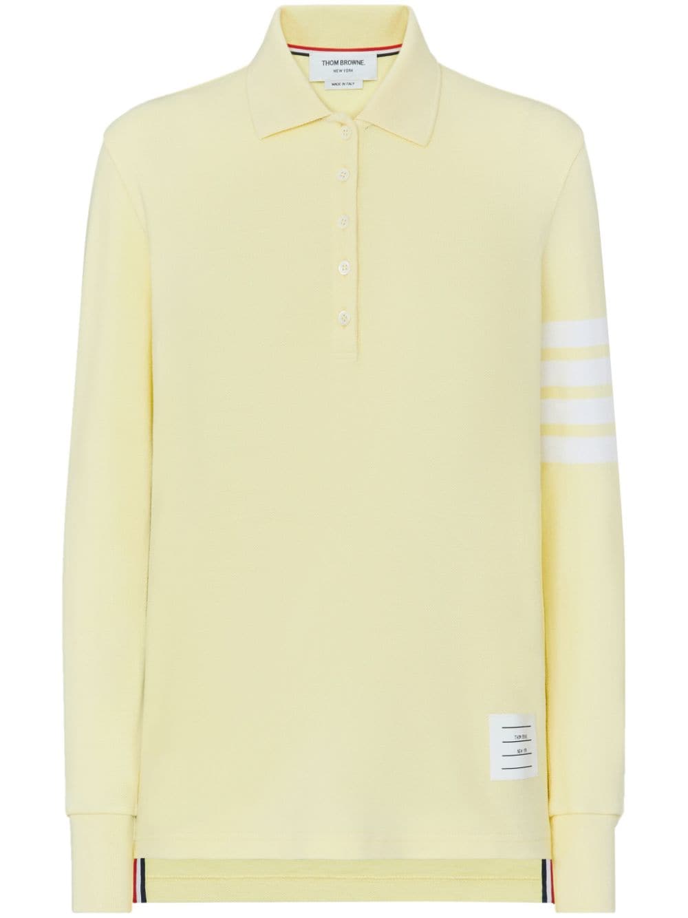 Thom Browne 4-Bar long-sleeved polo top - Yellow von Thom Browne