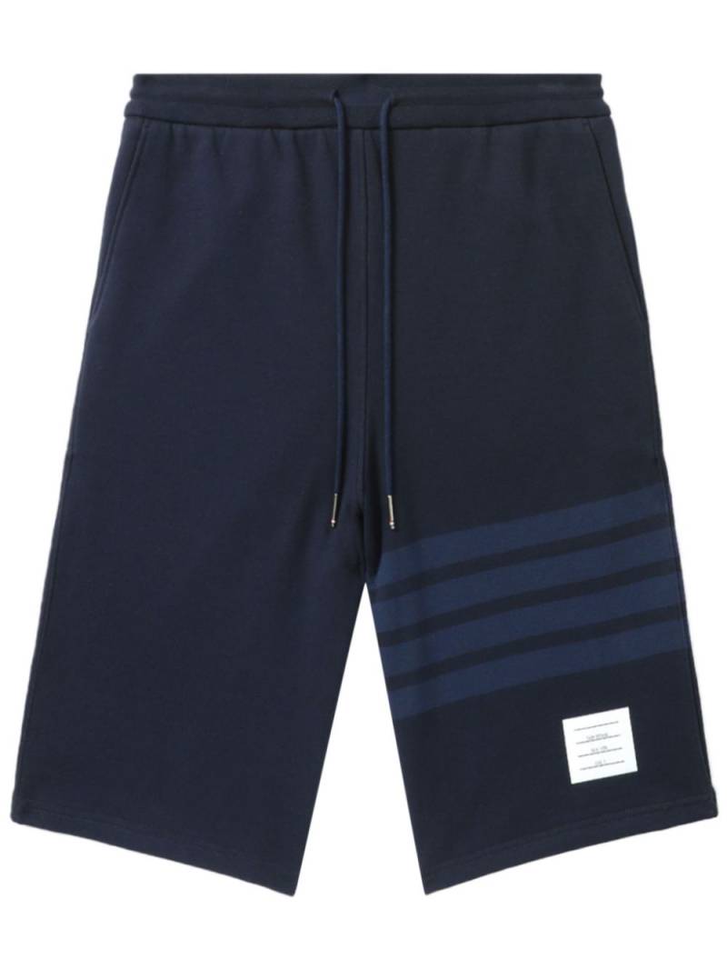 Thom Browne 4-Bar loopback track shorts - Blue von Thom Browne