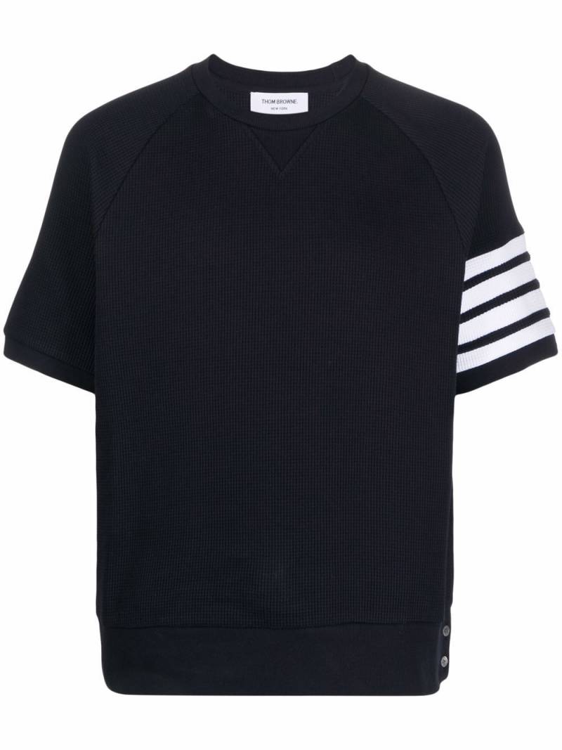 Thom Browne 4-Bar short-sleeve sweatshirt - Blue von Thom Browne