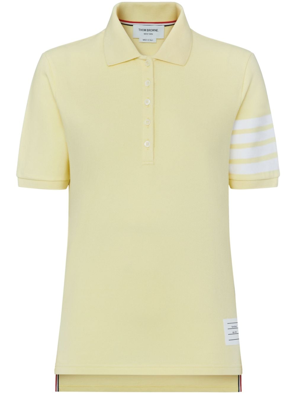 Thom Browne 4-Bar short-sleeved polo top - Yellow von Thom Browne