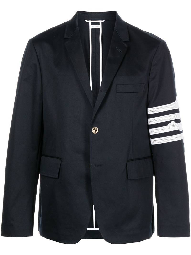 Thom Browne 4-Bar single-breasted blazer - Blue von Thom Browne