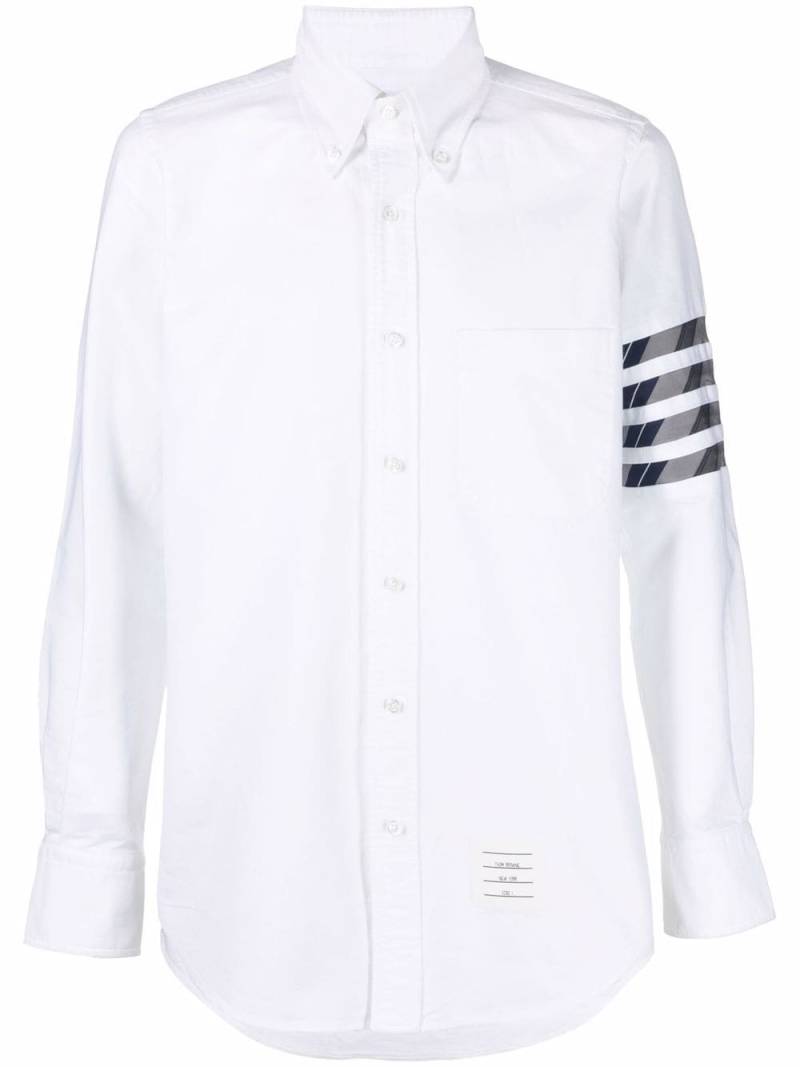 Thom Browne 4-Bar straight-fit Oxford shirt - White von Thom Browne