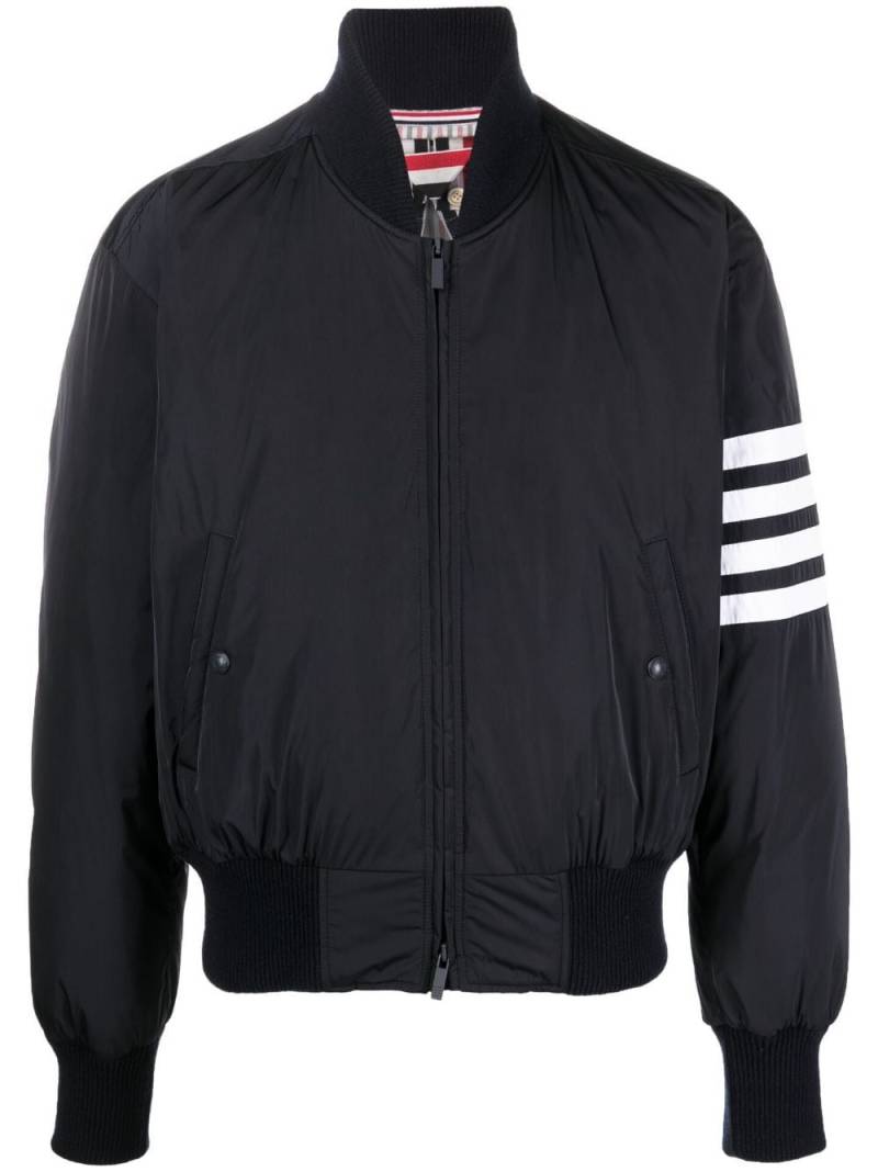 Thom Browne 4-Bar stripe bomber jacket - Blue von Thom Browne