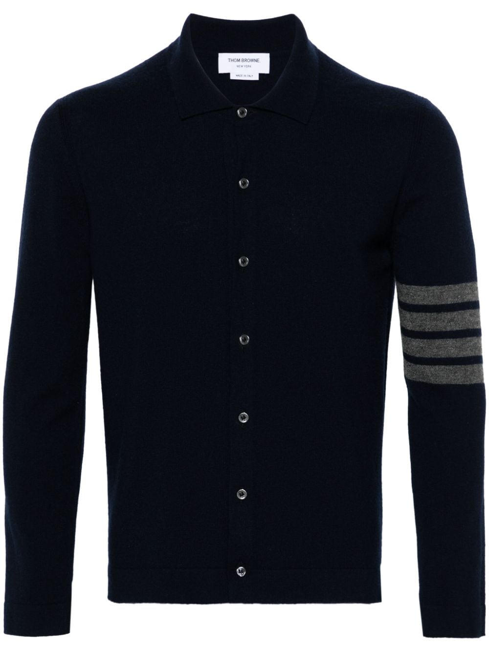 Thom Browne 4-Bar stripe cashmere cardigan - Blue von Thom Browne