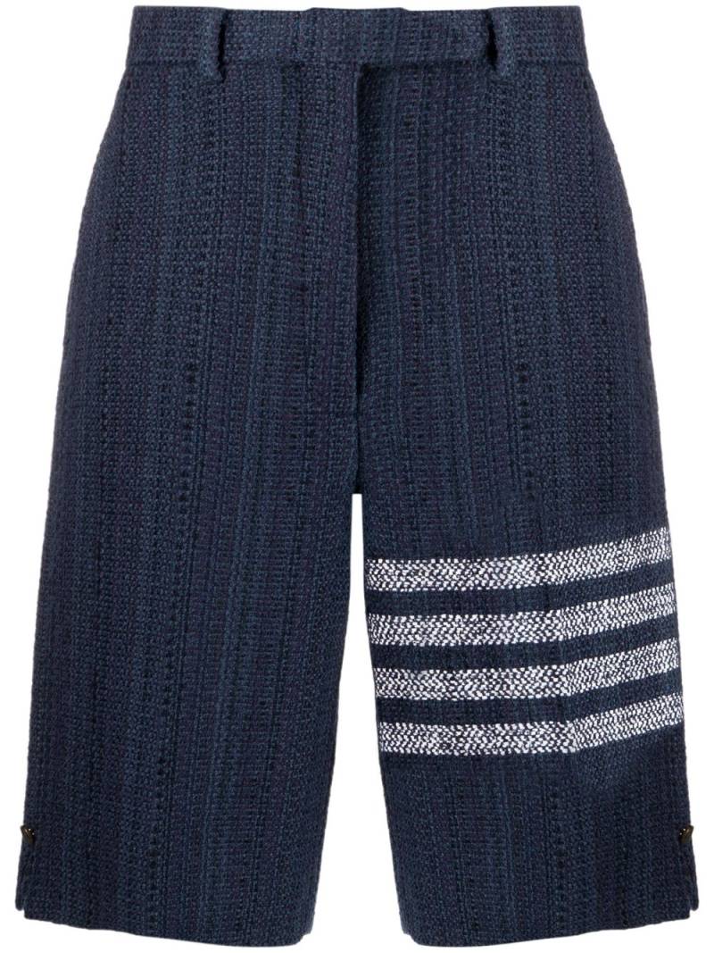 Thom Browne 4-Bar stripe high-waisted shorts - Blue von Thom Browne