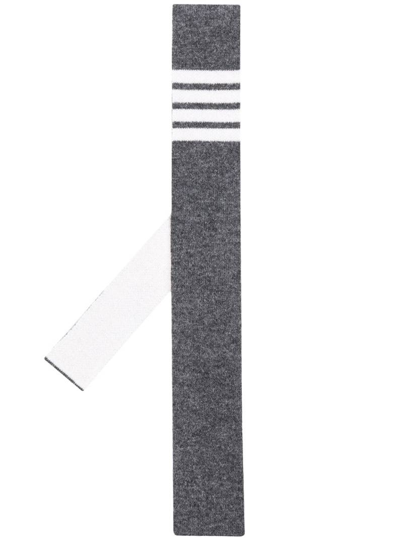 Thom Browne cashmere knit 4-Bar tie - Grey von Thom Browne
