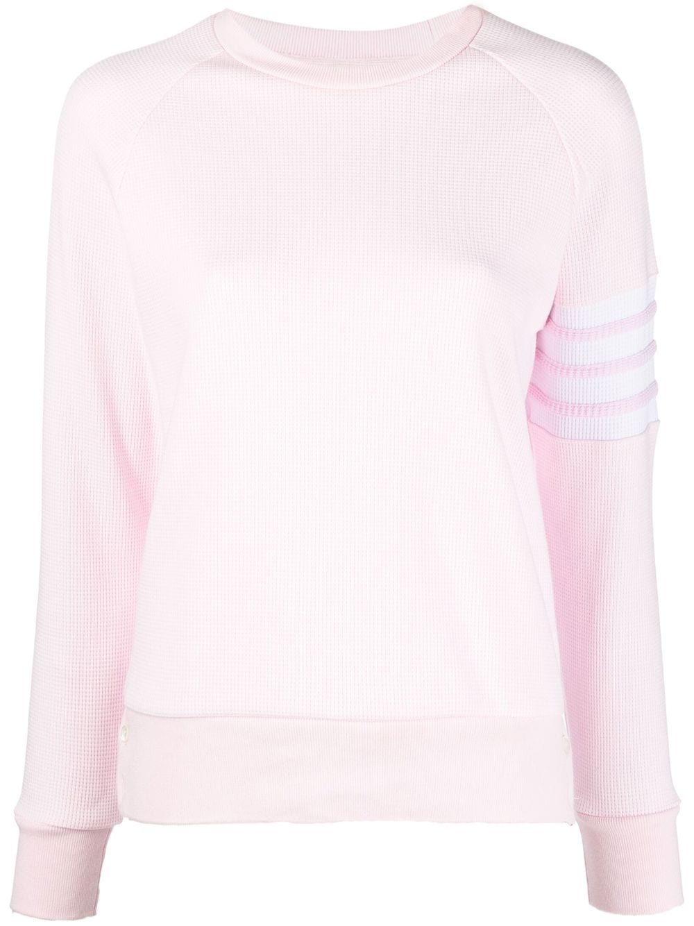 Thom Browne 4-Bar stripe raglan-sleeve jumper - Pink von Thom Browne