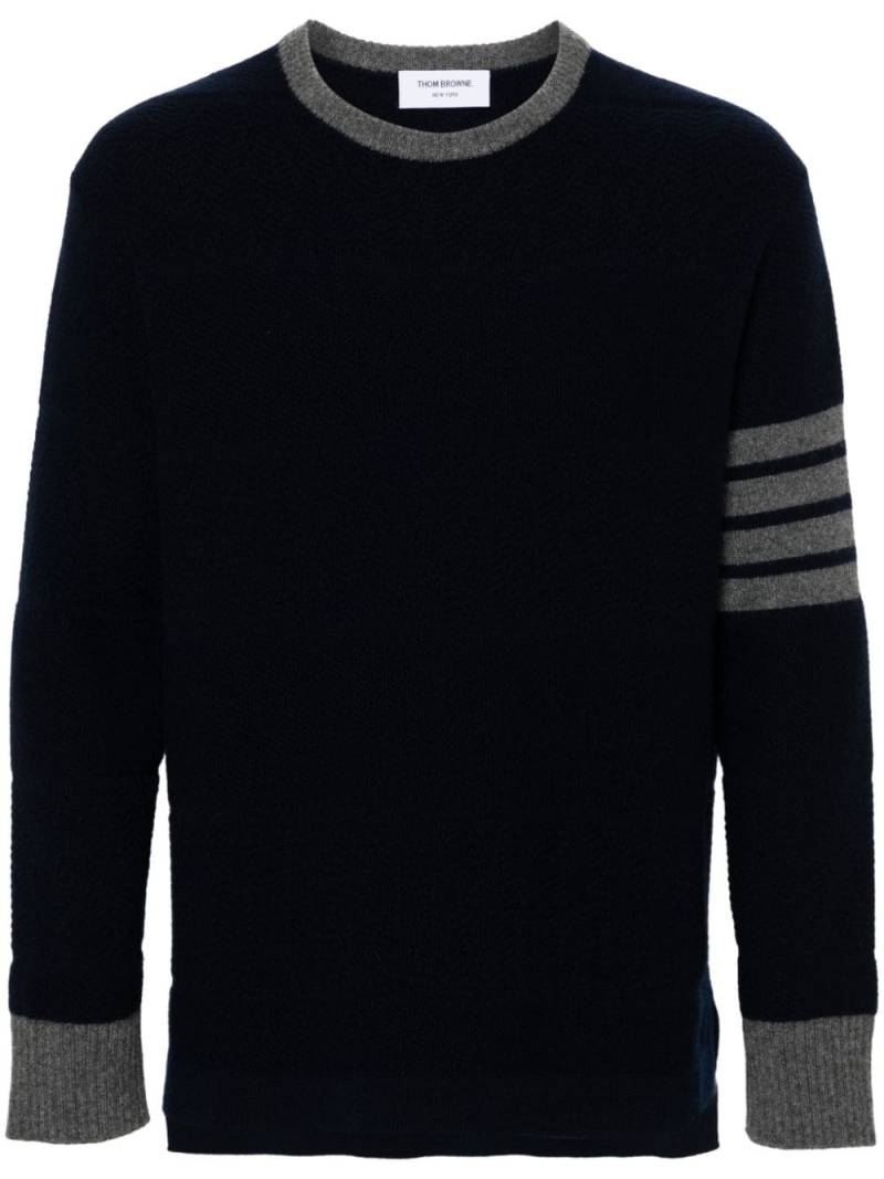 Thom Browne 4-Bar stripe wool jumper - Blue von Thom Browne