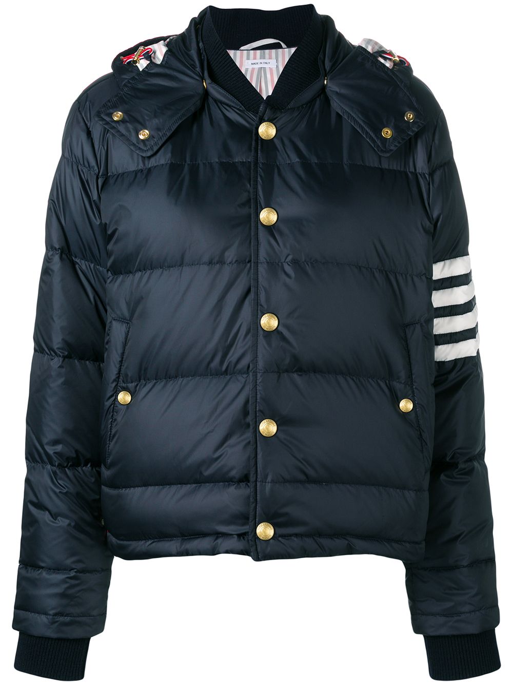 Thom Browne 4-bar Matte Nylon Bomber - Blue von Thom Browne