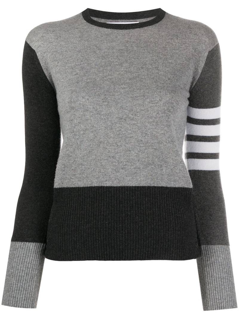 Thom Browne 4-Bar cashmere jumper - Grey von Thom Browne