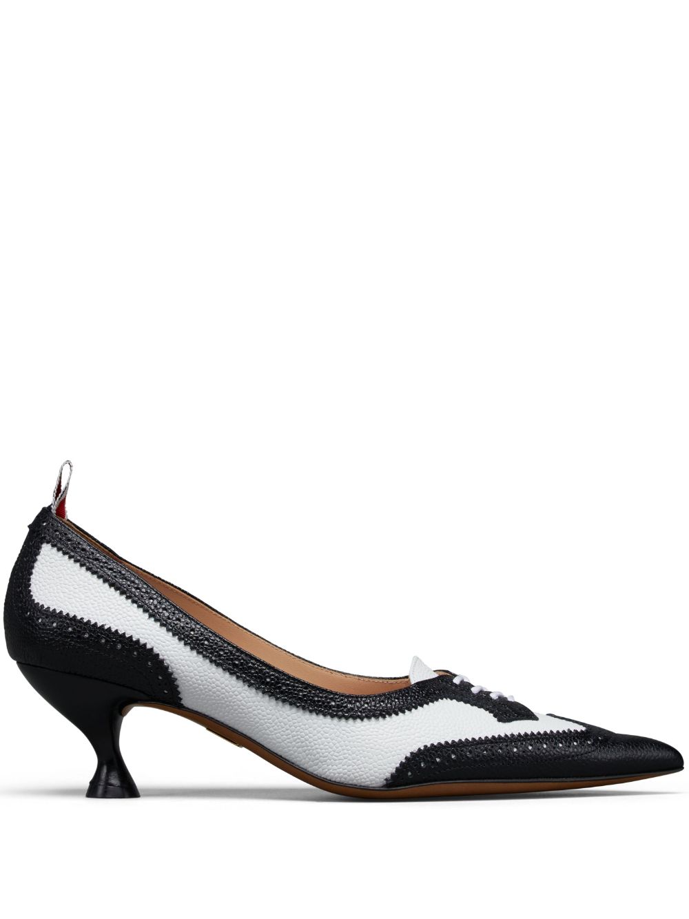 Thom Browne 50mm Wingtip pumps - Black von Thom Browne