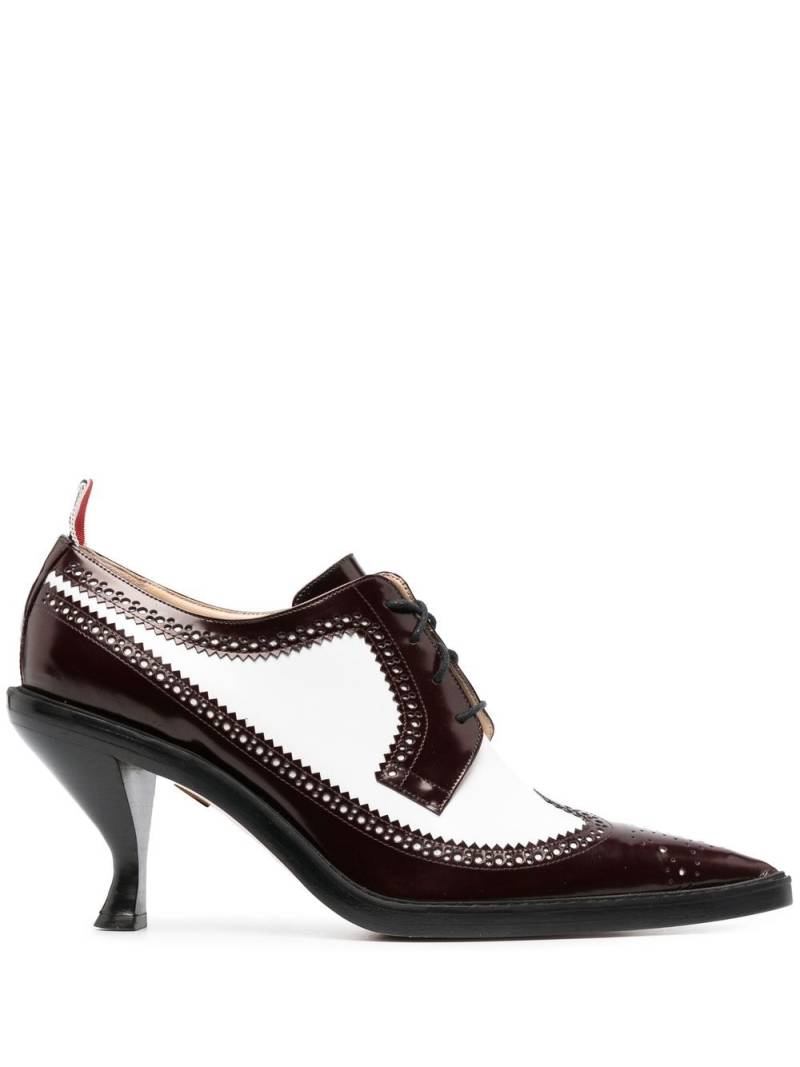 Thom Browne 90mm sculpted heel brogues - Red von Thom Browne