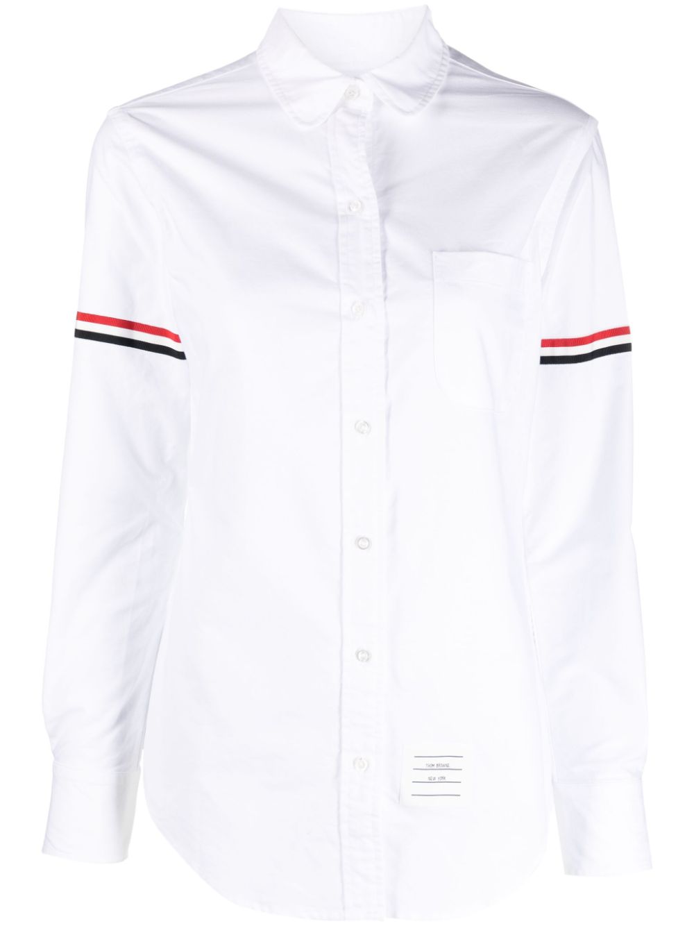 Thom Browne RWB-stripe cotton shirt - White von Thom Browne