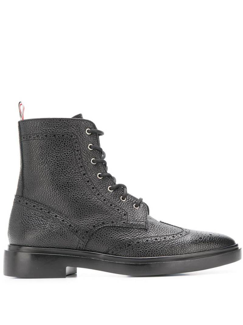 Thom Browne brogue-detail ankle boots - Black von Thom Browne