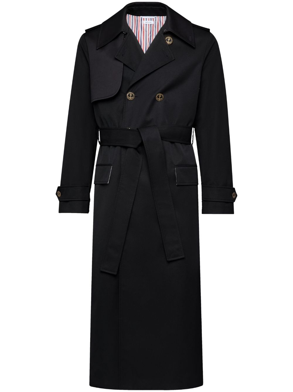 Thom Browne Double-breasted trench coat - Black von Thom Browne