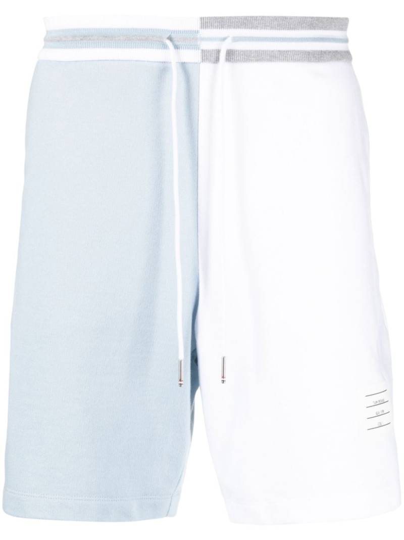 Thom Browne Funmix colour-block shorts - White von Thom Browne