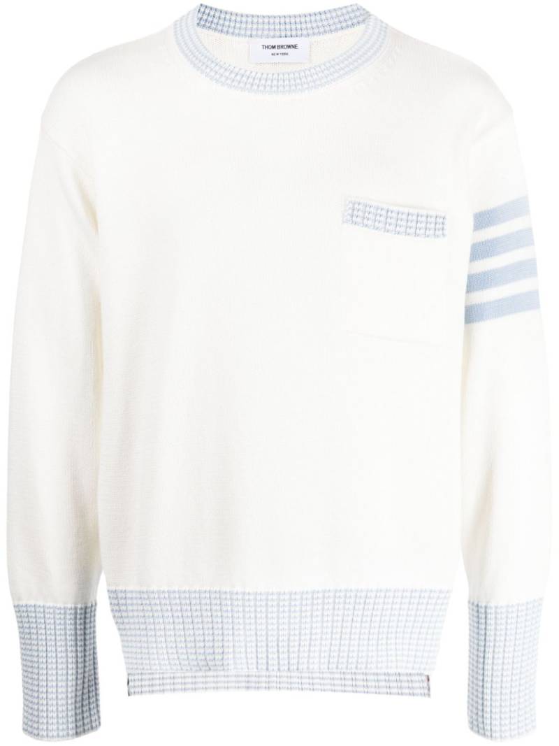 Thom Browne Hector cotton jumper - White von Thom Browne