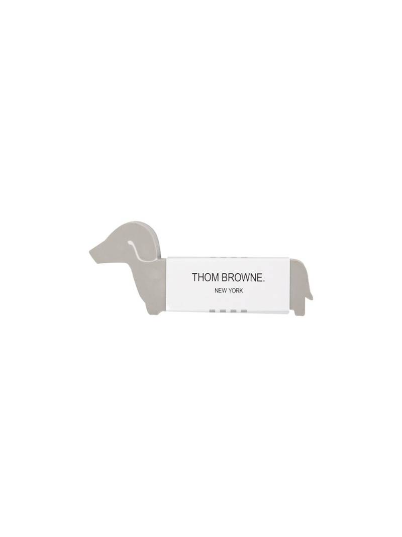 Thom Browne Hector dog-motif eraser - Silver von Thom Browne