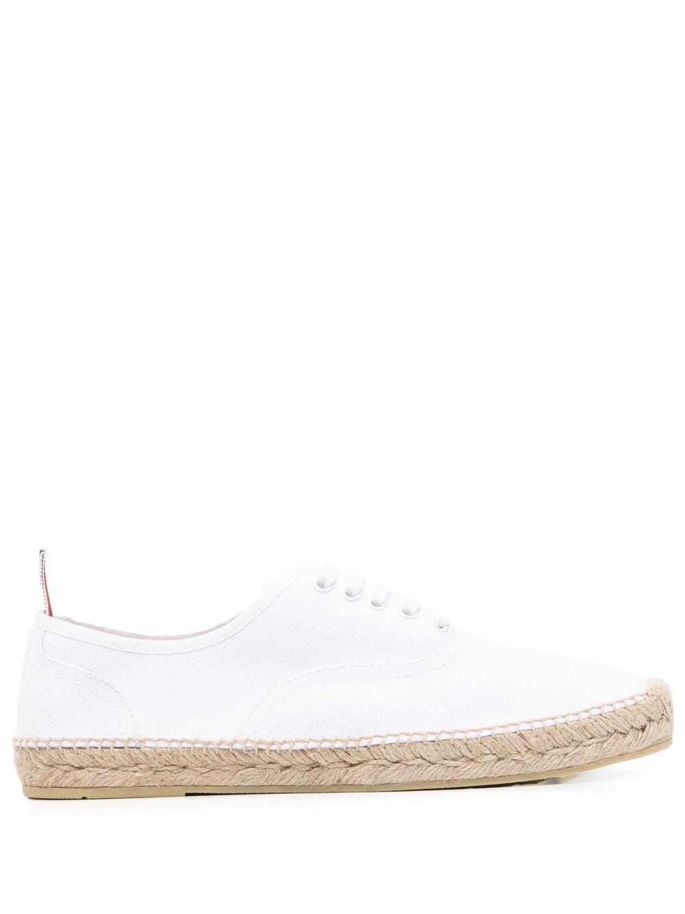 Thom Browne Heritage jute sole low-top sneakers - White von Thom Browne