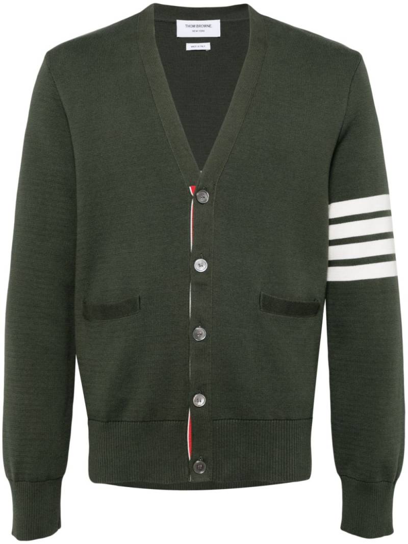 Thom Browne 4-Bar cotton cardigan - Green von Thom Browne