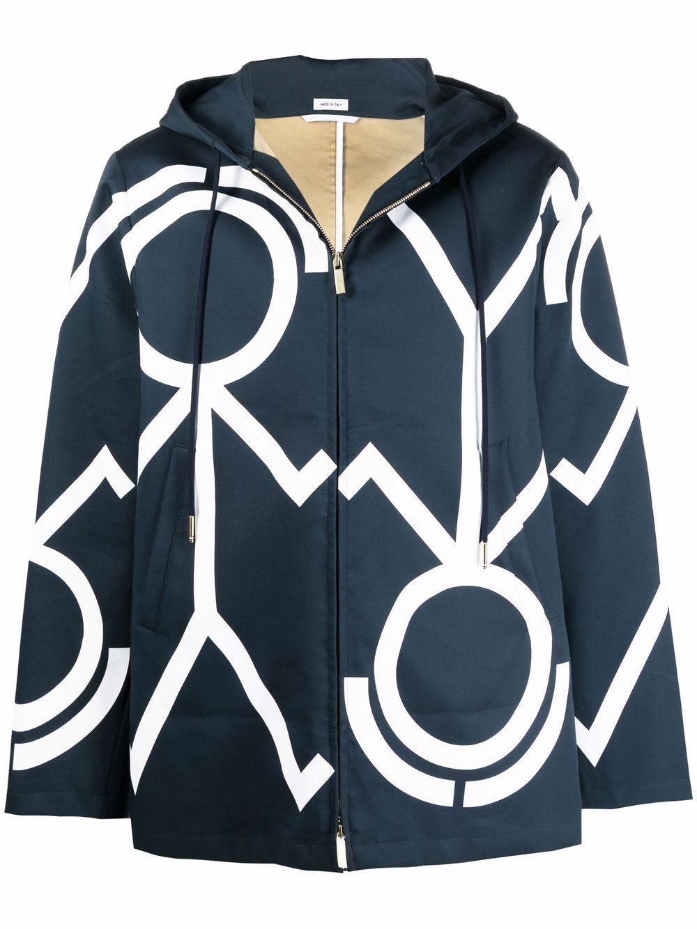 Thom Browne Mr. Thom hooded jacket - Blue von Thom Browne