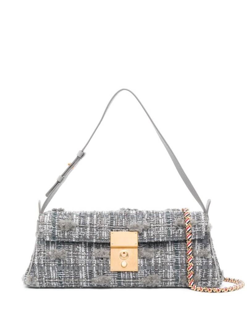 Thom Browne Mrs. Thom tweed crossbody bag - Grey von Thom Browne