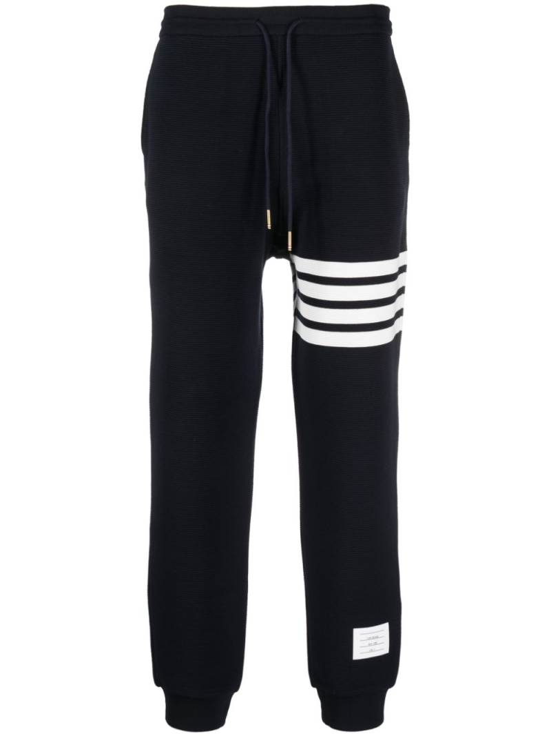 Thom Browne Ottoman Rib 4-Bar track pants - Blue von Thom Browne