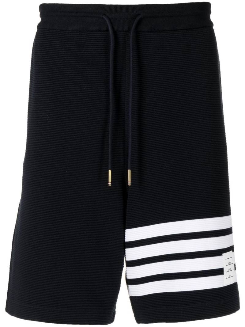 Thom Browne Ottoman striped track shorts - Blue von Thom Browne