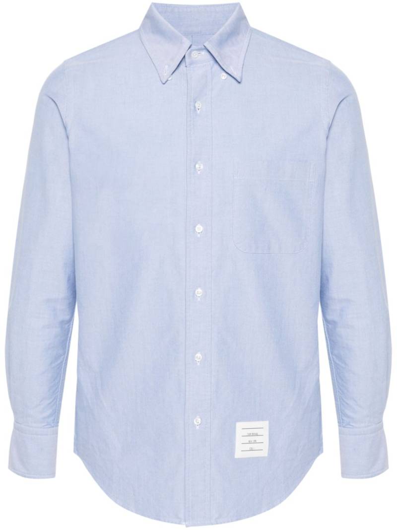 Thom Browne RWB-grosgrain cotton shirt - Blue von Thom Browne