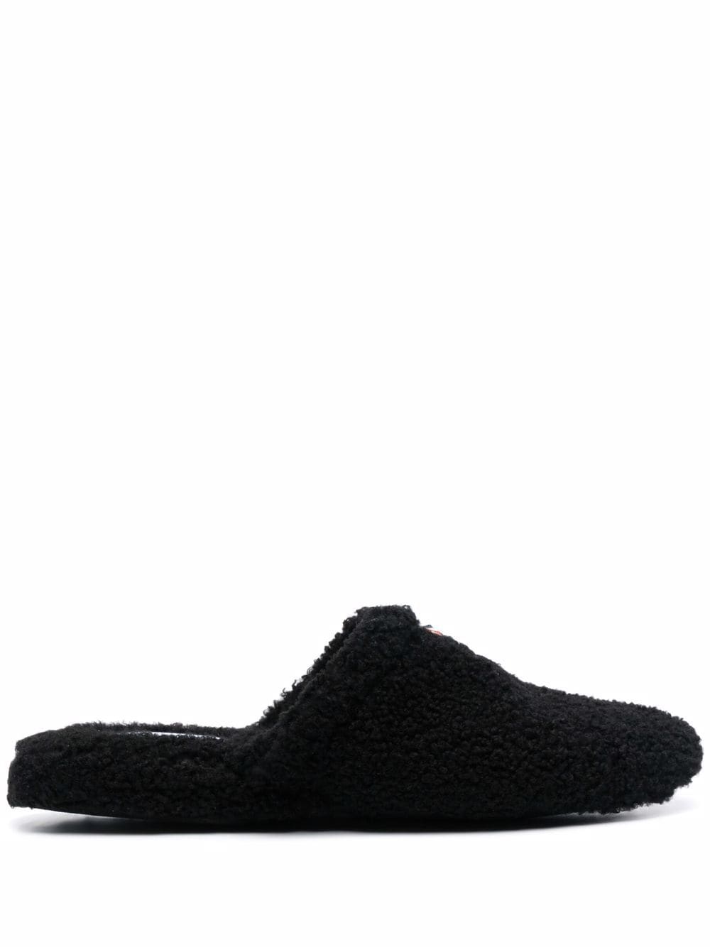 Thom Browne RWB grosgrain tab slippers - Black von Thom Browne