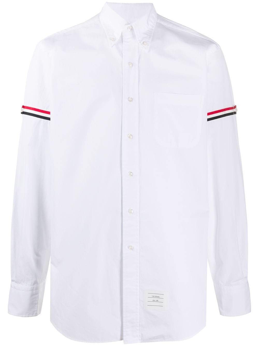 Thom Browne RWB stripe buttoned shirt - White von Thom Browne