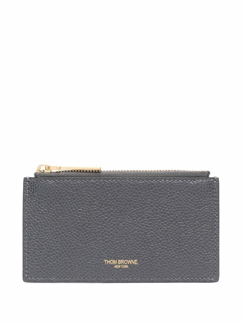 Thom Browne RWB stripe compact wallet - Grey von Thom Browne