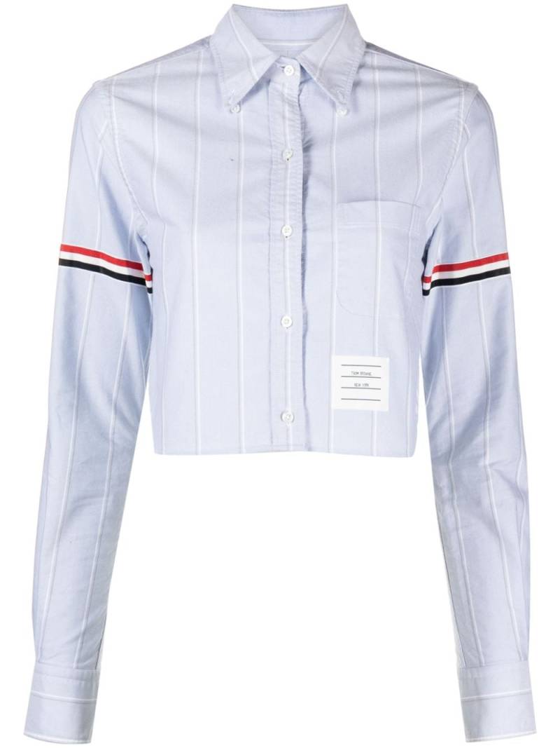 Thom Browne RWB-stripe cotton shirt - Blue von Thom Browne