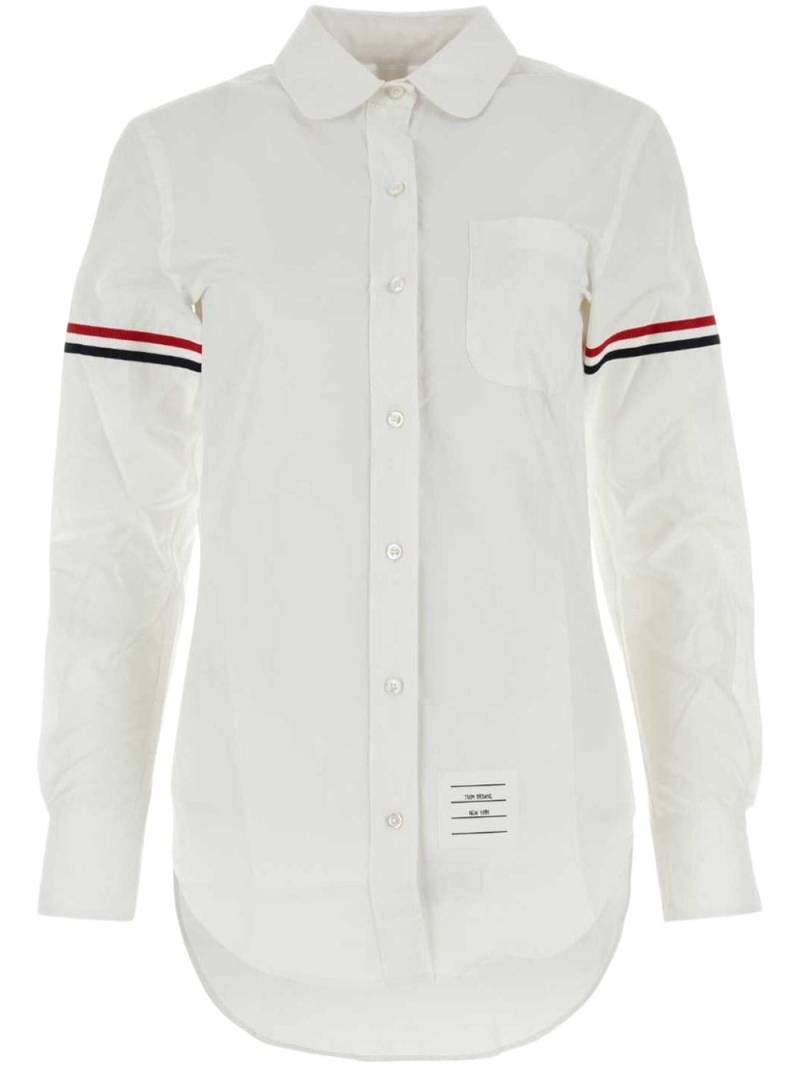 Thom Browne RWB stripe shirt - White von Thom Browne