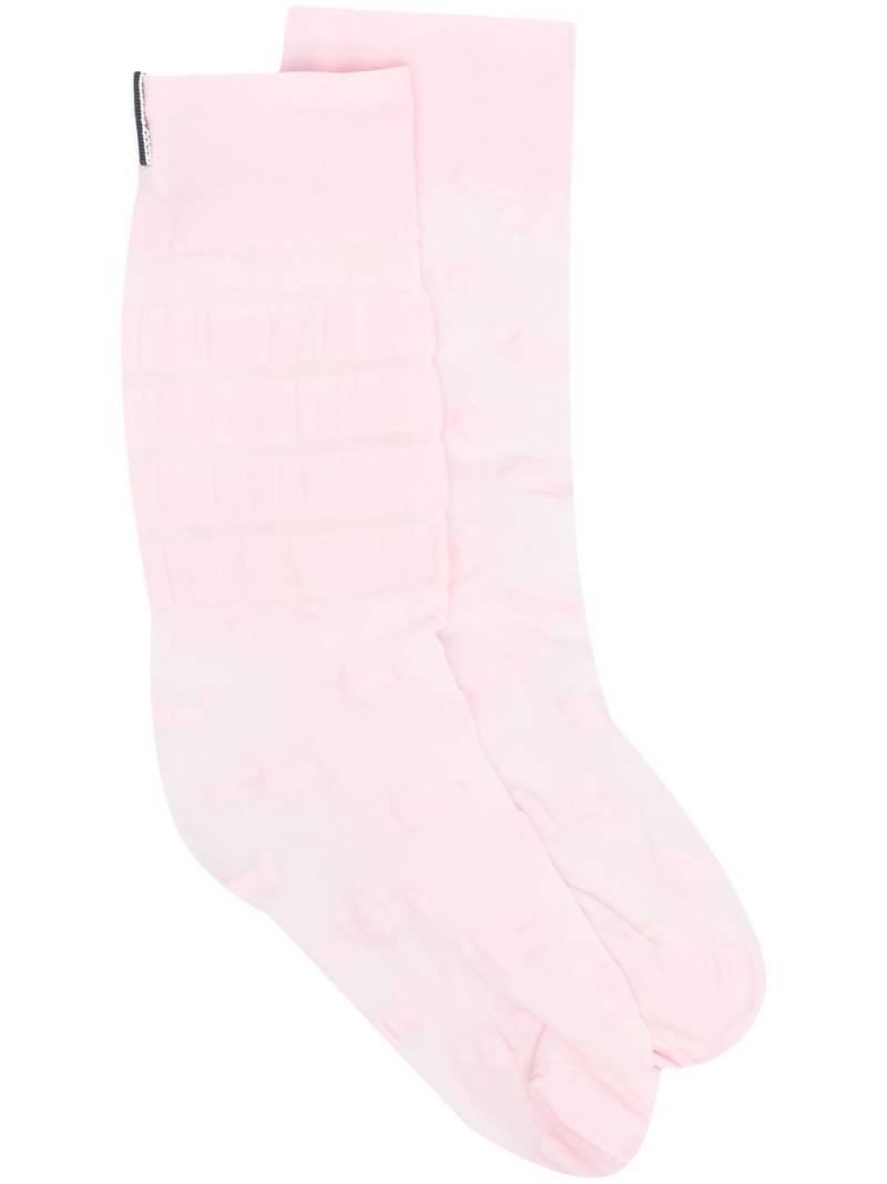 Thom Browne RWB-stripe socks - Pink von Thom Browne