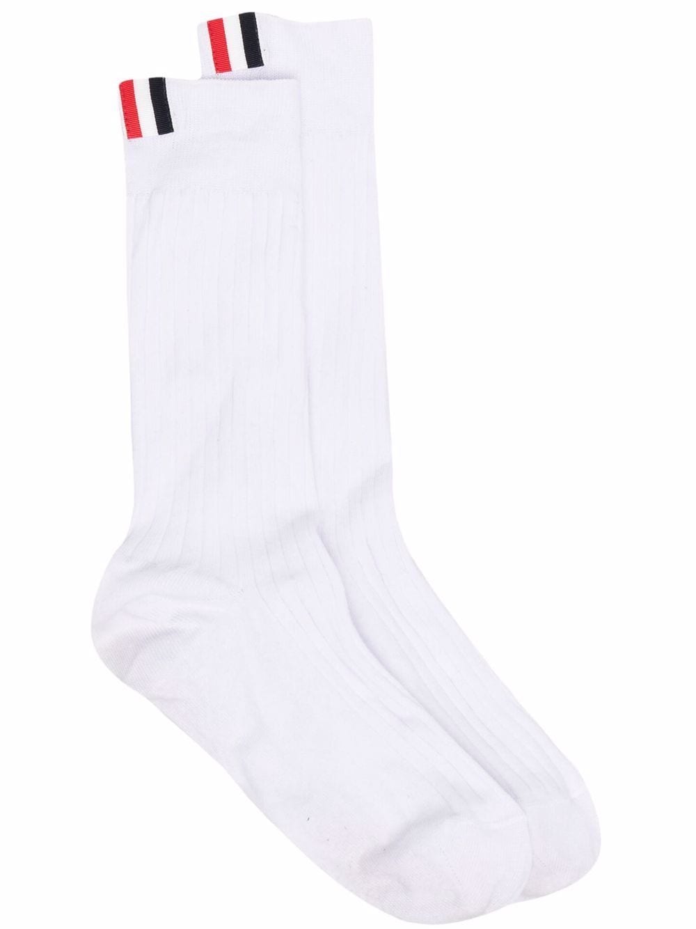 Thom Browne RWB stripe socks - White von Thom Browne