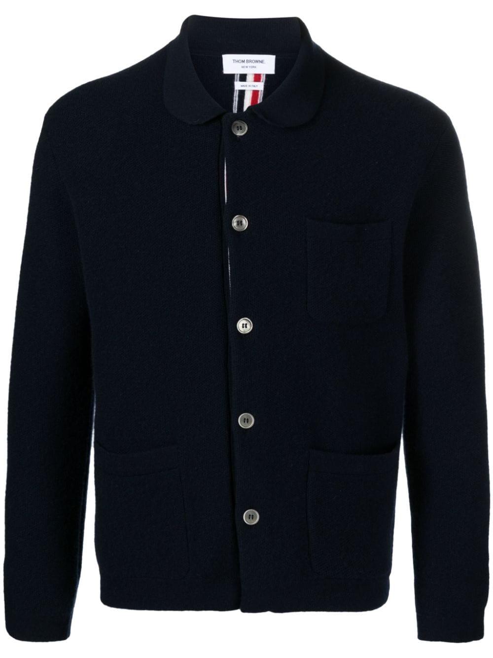 Thom Browne RWB-stripe virgin wool cardigan - Blue von Thom Browne