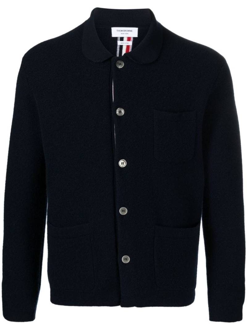 Thom Browne RWB-stripe virgin wool cardigan - Blue von Thom Browne