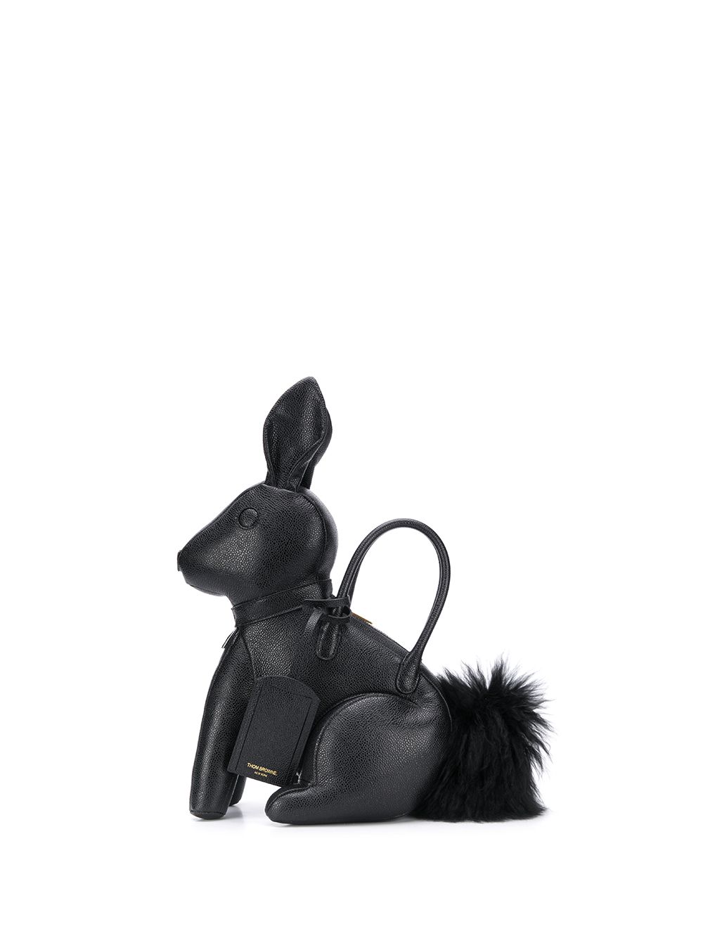 Thom Browne Rabbit pebbled bag - Black von Thom Browne