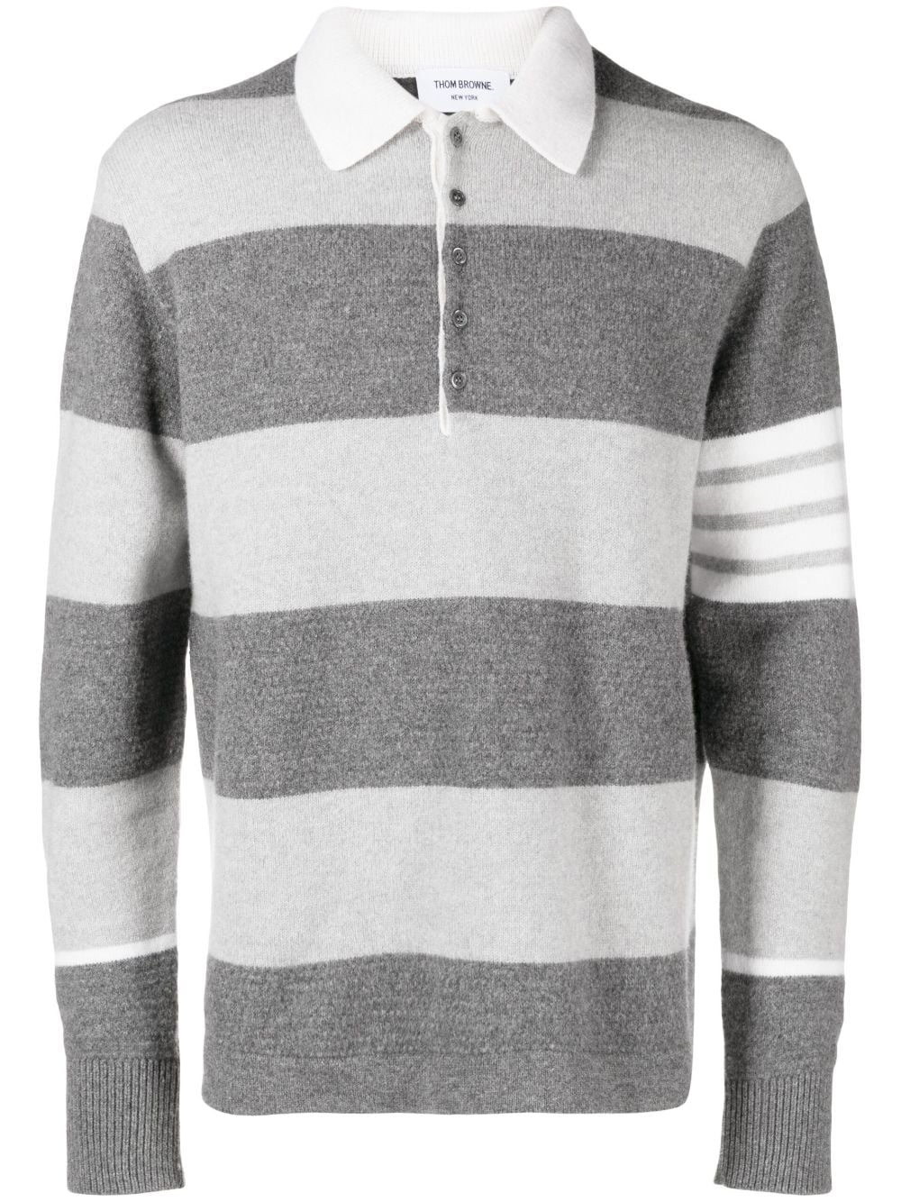 Thom Browne Rugby Jacquard Pullover - Grey von Thom Browne