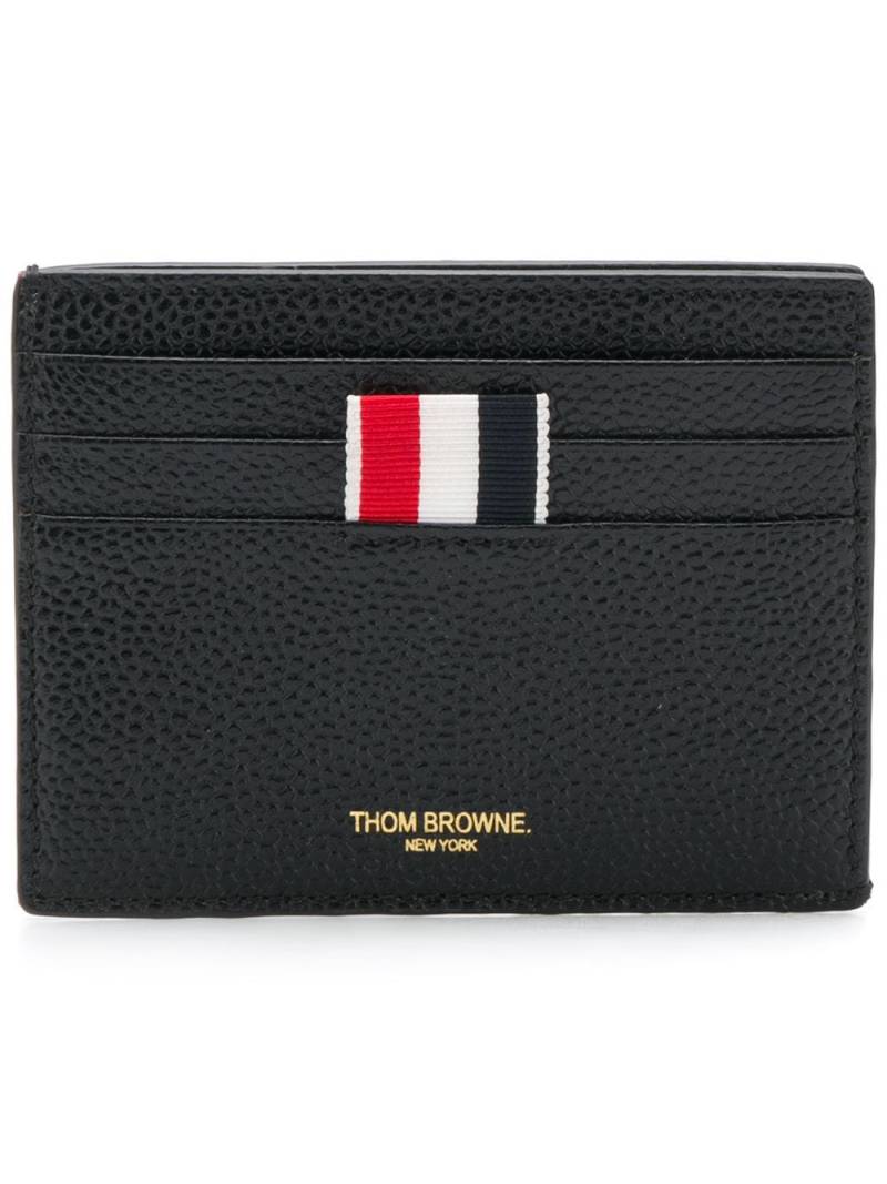 Thom Browne Rwb Edge Stain Double-sided Cardholder - Black von Thom Browne