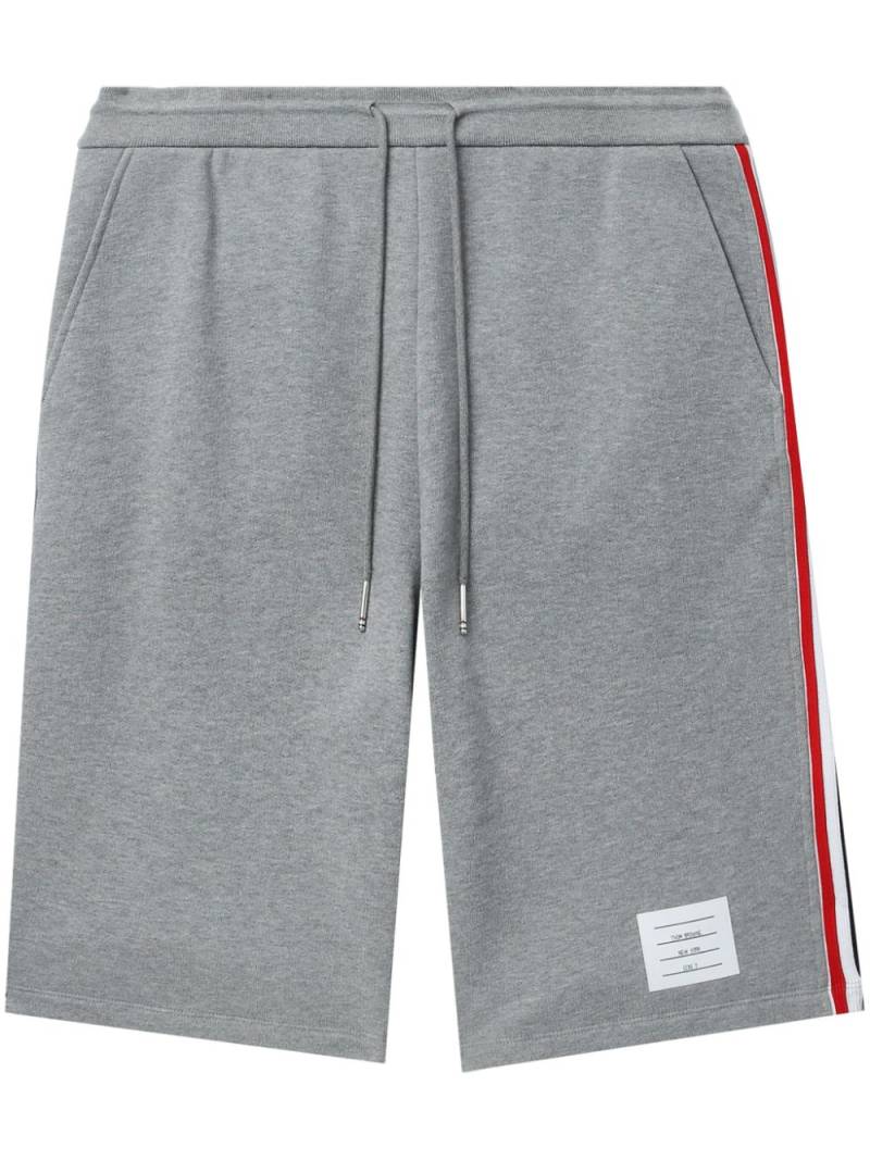 Thom Browne Signature Stripe track shorts - Grey von Thom Browne