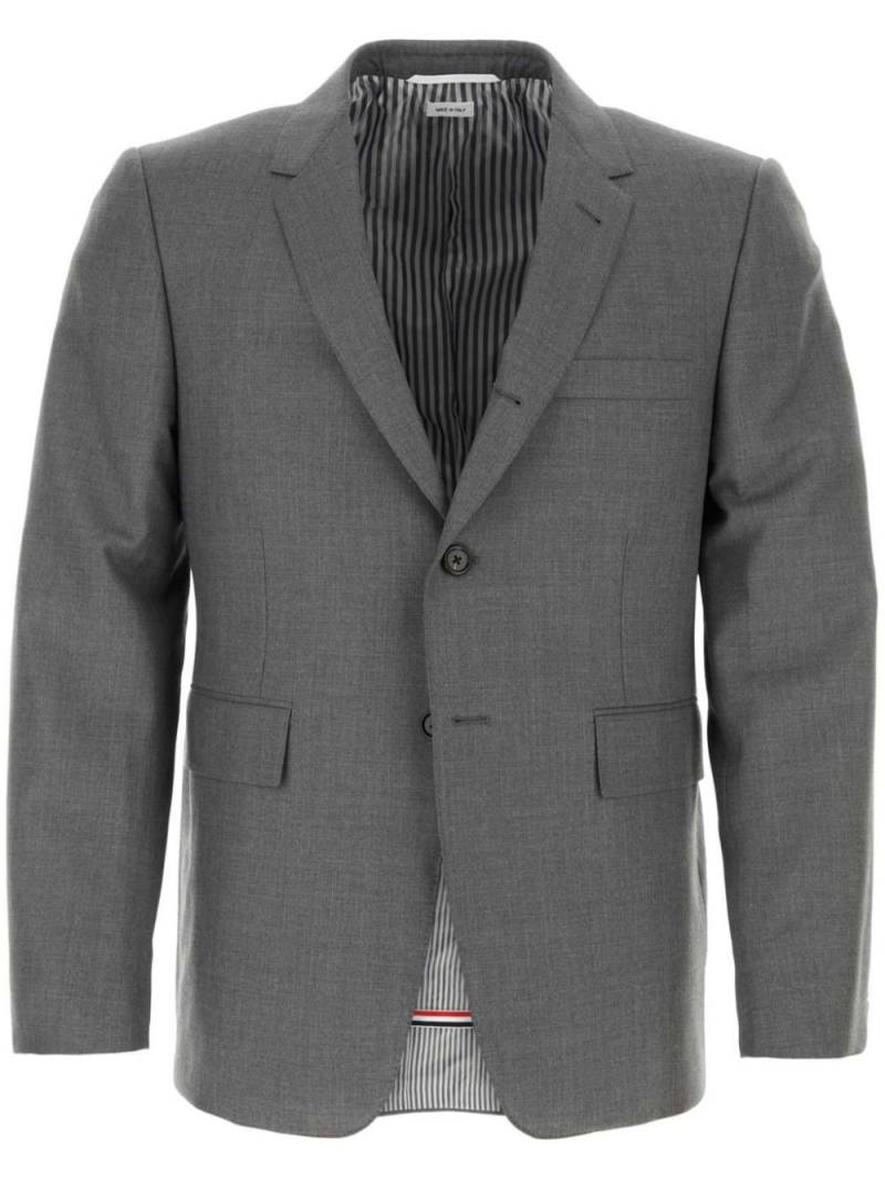 Thom Browne Super 120s single-breasted blazer - Grey von Thom Browne