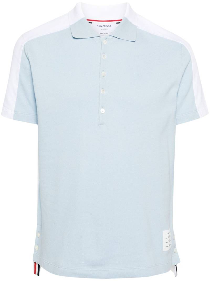 Thom Browne Trompe L' Oeil cotton polo shirt - Blue von Thom Browne