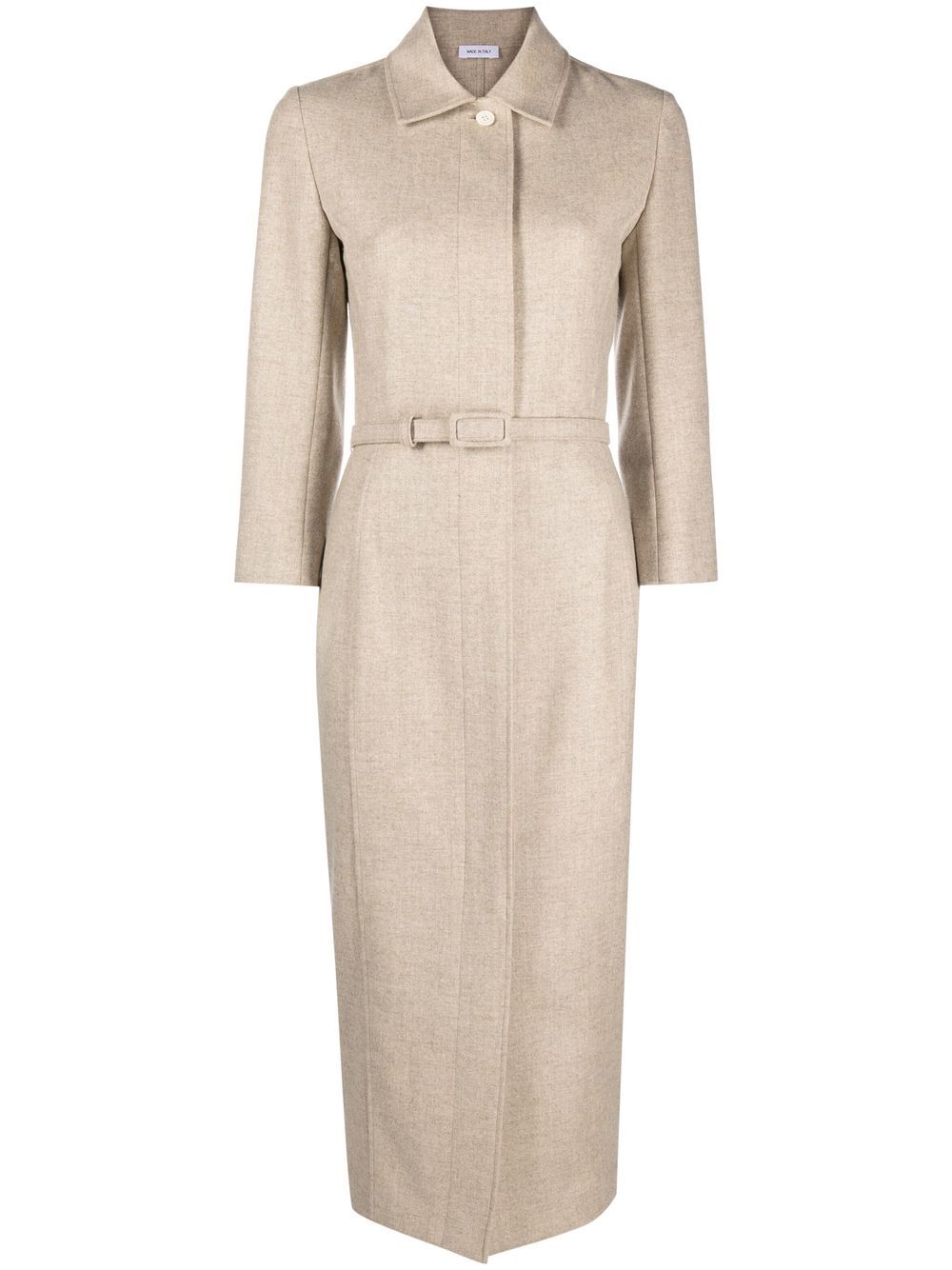 Thom Browne belted-waist pencil dress - Neutrals von Thom Browne