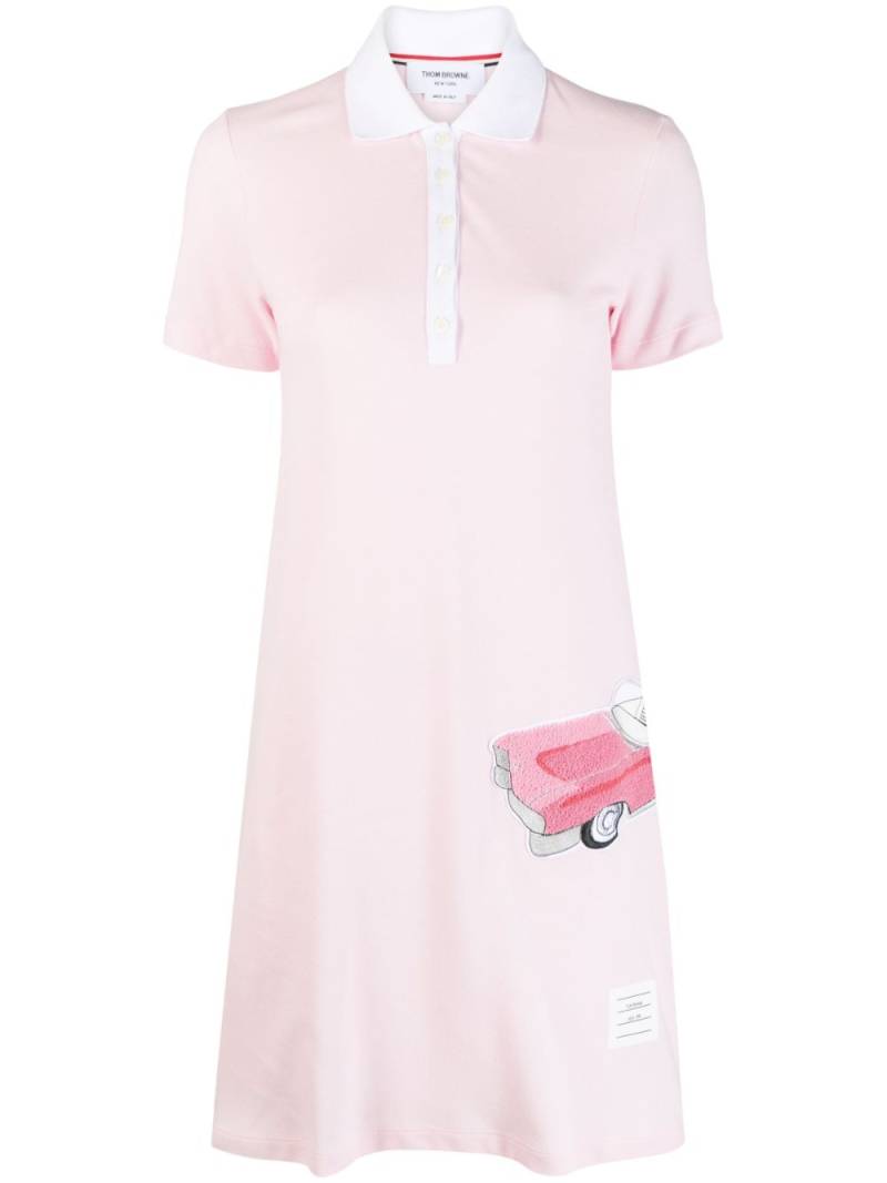 Thom Browne car-appliqué cotton dress - Pink von Thom Browne