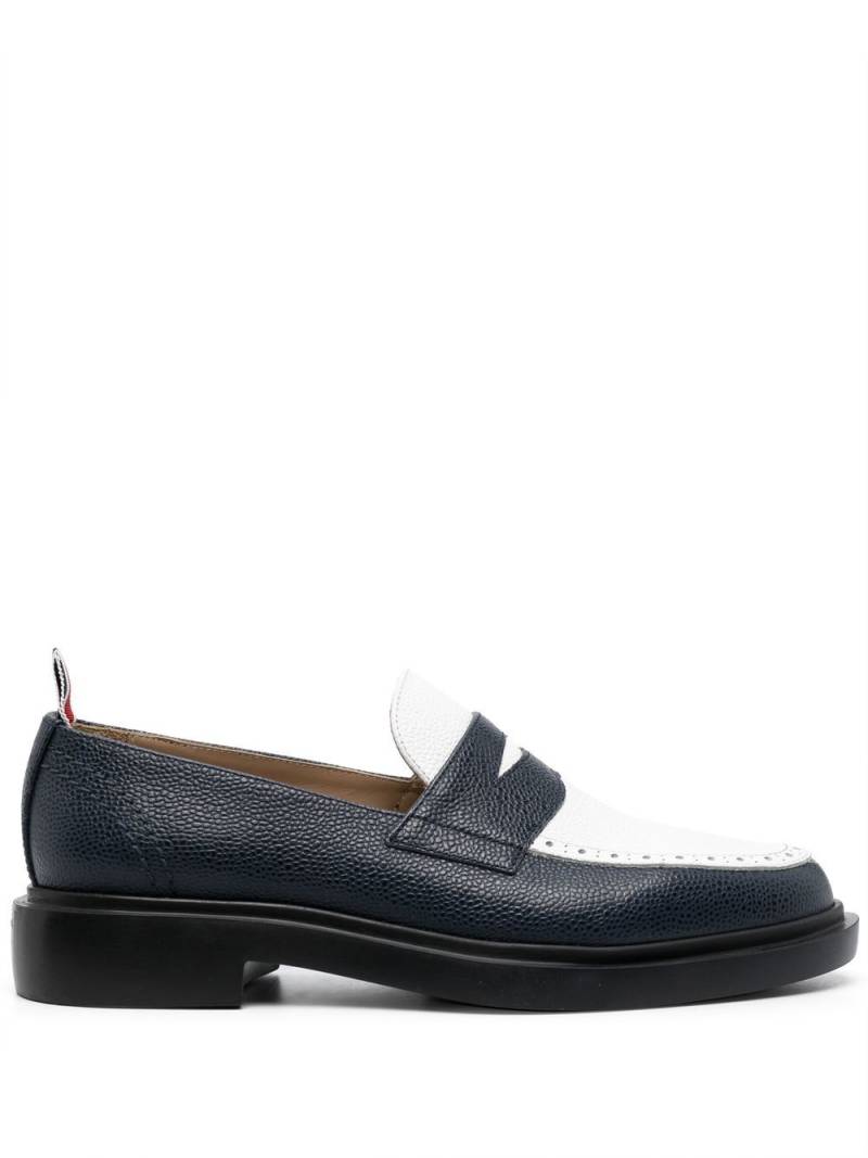 Thom Browne classic lightweight penny loafers - Blue von Thom Browne