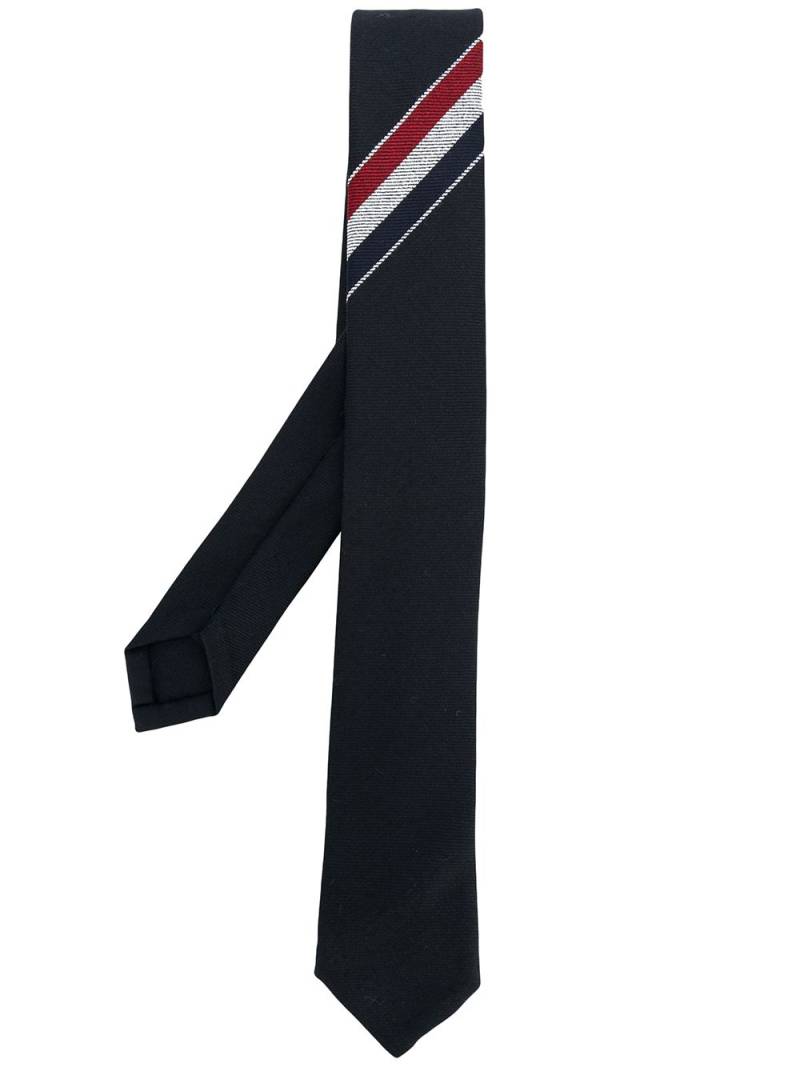 Thom Browne classic tie with engineered stripes - Blue von Thom Browne