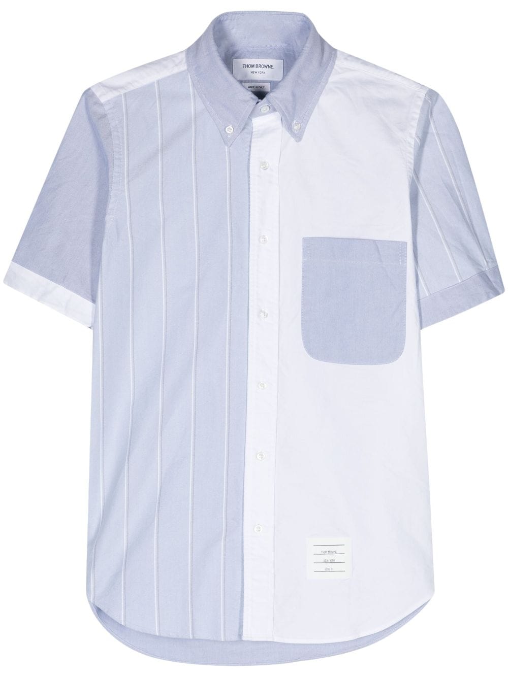 Thom Browne colour-block button-down shirt - White von Thom Browne